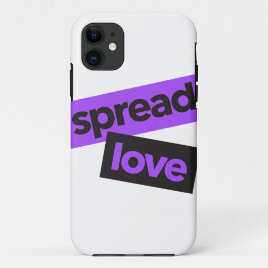 Modern, urban, vibrant, trendy graphic Spread Love Case-Mate iPhoneケース (裏面)
