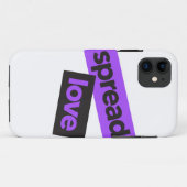 Modern, urban, vibrant, trendy graphic Spread Love Case-Mate iPhoneケース (裏面(横))