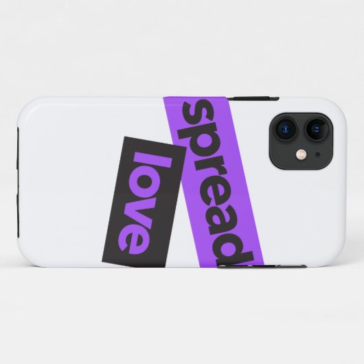 Modern, urban, vibrant, trendy graphic Spread Love Case-Mate iPhoneケース (裏面(横))