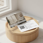 Modern Vacation Rental Resort Photo QR Code 名刺