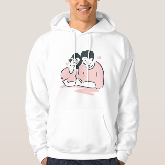 Modern Valentine Day Quotes パーカ (正面)