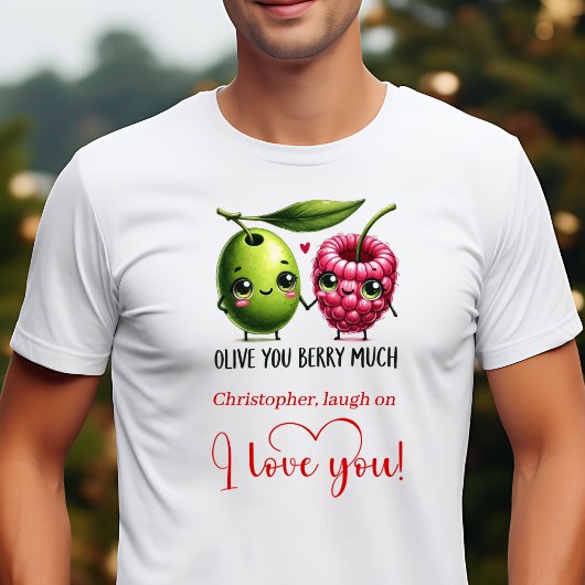 Modern Valentine Funny Food Love Quote T-Shirt Tシャツ