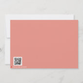 Modern Valentine’s Day Photo Card – Soft Coral サンキューカード (裏面)