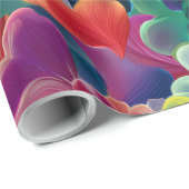 Modern Valentine Wrapping Paper– Abstract Colorful ラッピングペーパー (ロールコーナー)