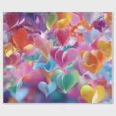 Modern Valentine Wrapping Paper– Abstract Colorful ラッピングペーパー (フラット)