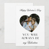 Modern Valentines Day Note Card for Couples to Sha ノートカード (正面/裏面)