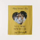 Modern Valentines Day Wall Tapestry for Couples タペストリー (正面)