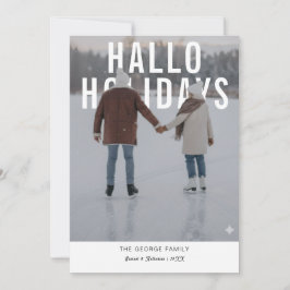 Modern Valentine's PhotoPop Holiday Card シーズンカード