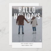 Modern Valentine's PhotoPop Holiday Card シーズンカード (正面/裏面)