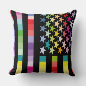 MODERN VERSION MULTICOLOR USA/EEUU FLAG MASANSER クッション (正面)