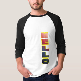 Modern Vertical Hello Graphic T-Shirt Tシャツ