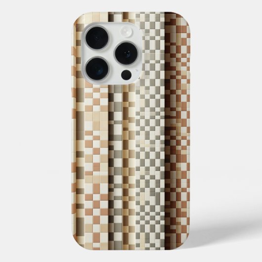 Modern Vertical Mosaic Columns Phone Case - Earth Case-Mate iPhoneケース (裏面)