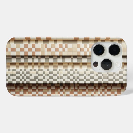 Modern Vertical Mosaic Columns Phone Case - Earth  Case-Mate iPhoneケース (裏面 (横))