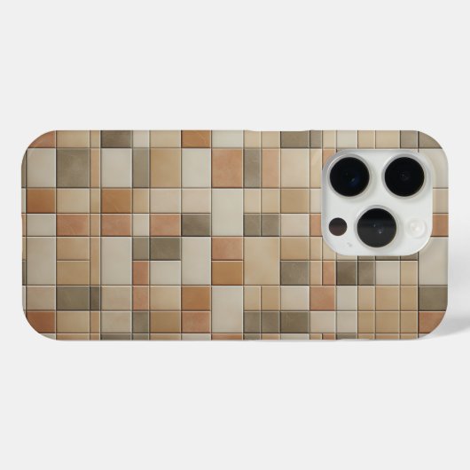 Modern Vertical Mosaic Phone Case - Earthy Multi Case-Mate iPhoneケース (裏面 (横))
