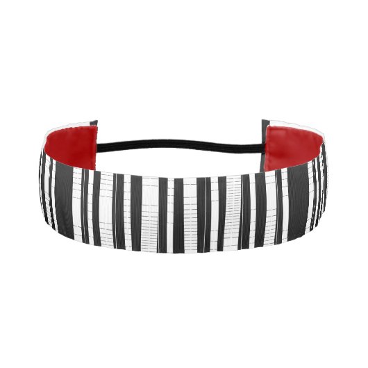 Modern Vertical Stripes Pattern アスレチックヘッドバンド (正面)