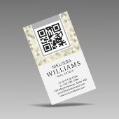 Modern Vertical Yellow & Gray Geometric  名刺