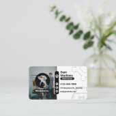 Modern Vet Animal Hospital – Black & White  名刺 (スタンド正面)