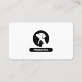 Modern Vet Animal Hospital – Black & White  名刺 (裏面)