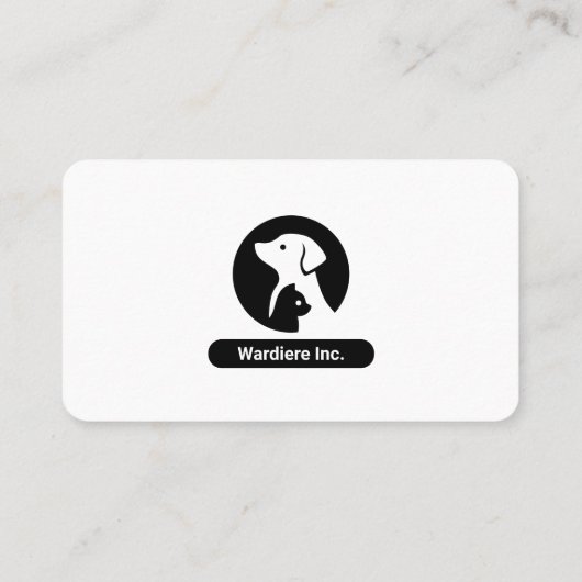 Modern Vet Animal Hospital – Black & White  名刺 (裏面)