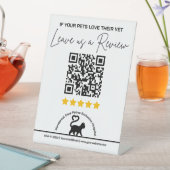 Modern Veterinary Hospital QR Code Review Request 台座サイン (インサイチュ)