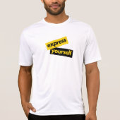 Modern, vibrant, bold graphic of Express Yourself Tシャツ (正面)