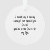 Modern vibrant color mother photo art オーナメント (裏面)