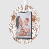 Modern vibrant color mother photo art オーナメント (正面)