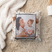 Modern vibrant color mother photo art クッション (ブランケット)