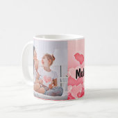 Modern vibrant color mother photo art コーヒーマグカップ (正面左)