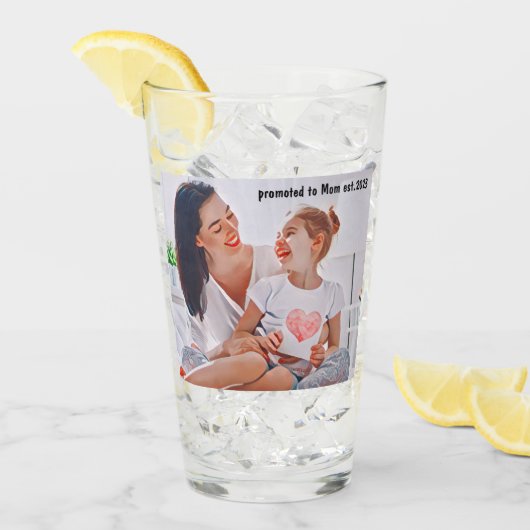 Modern vibrant color mother photo art タンブラーグラス (アイス正面)