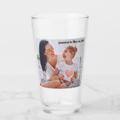 Modern vibrant color mother photo art タンブラーグラス (正面)