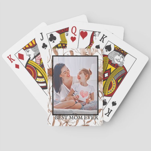 Modern vibrant color mother photo art トランプ (裏面)