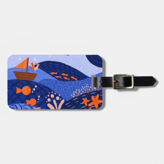 Modern Vibrant Dreamscape ラゲッジタグ (正面横)