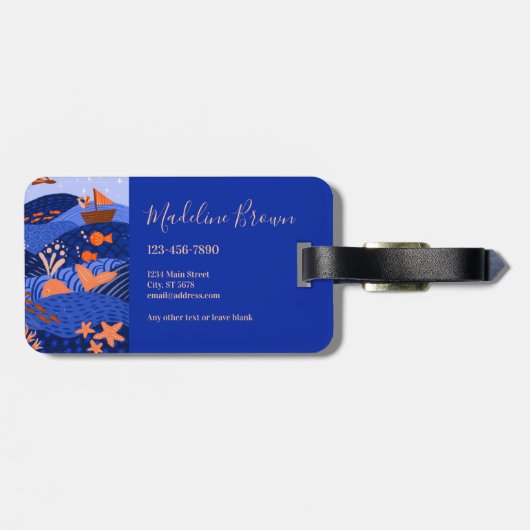 Modern Vibrant Dreamscape ラゲッジタグ (裏面横)