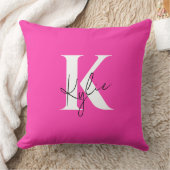 Modern Vibrant Personalized Monogram Name -  クッション (ブランケット)