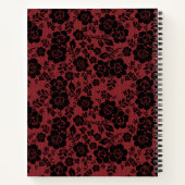 Modern Victorian Black Lace Deep Red Journal ノートブック (裏面)
