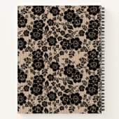 Modern Victorian Black Lace Ivory Journal ノートブック (裏面)
