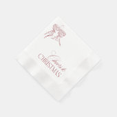 Modern Vintage "Cheers to Christmas" Holiday Party 縁ありカクテルナプキン (角)