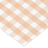 Modern Vintage Peach Gingham Pattern Spring Summer テーブルクロス (アングル)