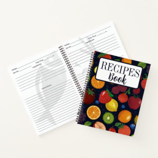 Modern Vintage Personalized Recipe Notebook ノートブック