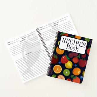 Modern Vintage Personalized Recipe Notebook ノートブック