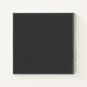 Modern Vinyl Coffee Personalized Notebook ノートブック (裏面)