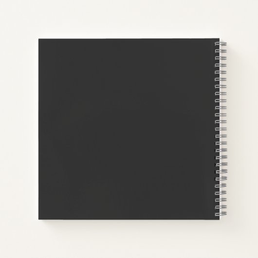 Modern Vinyl Coffee Personalized Notebook ノートブック (裏面)