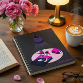 Modern Vinyl Coffee Personalized Notebook ノートブック