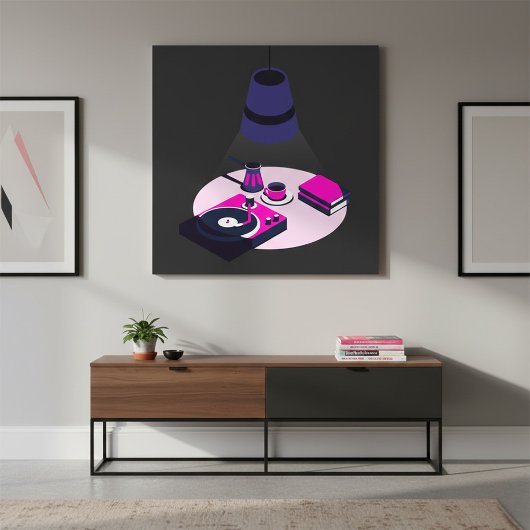 Modern Vinyl Coffee Poster  ポスター