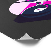 Modern Vinyl Coffee Poster  ポスター (角)