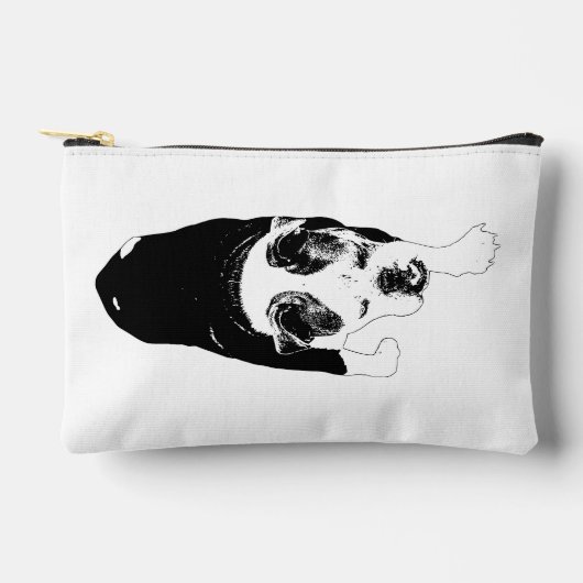 Modern Walk Dog Energizes Seasonal Travel Care アクセサリーポーチ (正面)