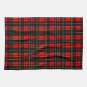 Modern Wallace Red Scottish Tartan Plaid キッチンタオル (横)