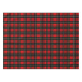 Modern Wallace Red Scottish Tartan Plaid Pattern テーブルクロス (正面(横))