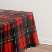 Modern Wallace Red Scottish Tartan Plaid Pattern テーブルクロス (インサイチュ)